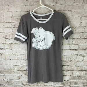 Disney Parks Juniors DUMBO Jersey Style Tee Small